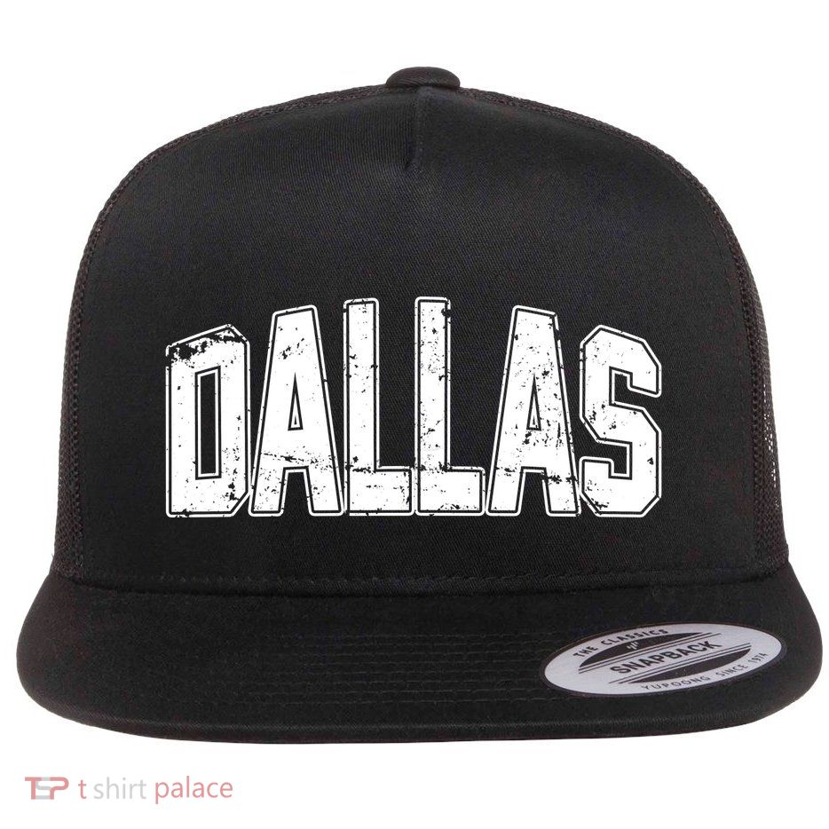 Dallas Vintage Retro Flatbill Hat