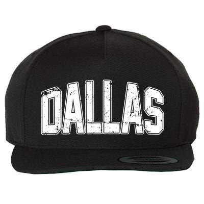 Dallas Vintage Retro Wool Snapback Cap