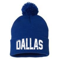 Dallas Vintage Retro Pom Pom 12in Knit Beanie