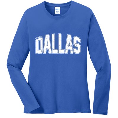 Dallas Vintage Retro Ladies Long Sleeve Shirt