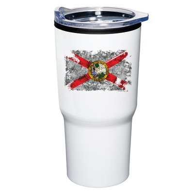 Distressed Vintage Retro Usa Patriotic Fl State Florida Flag Tumbler