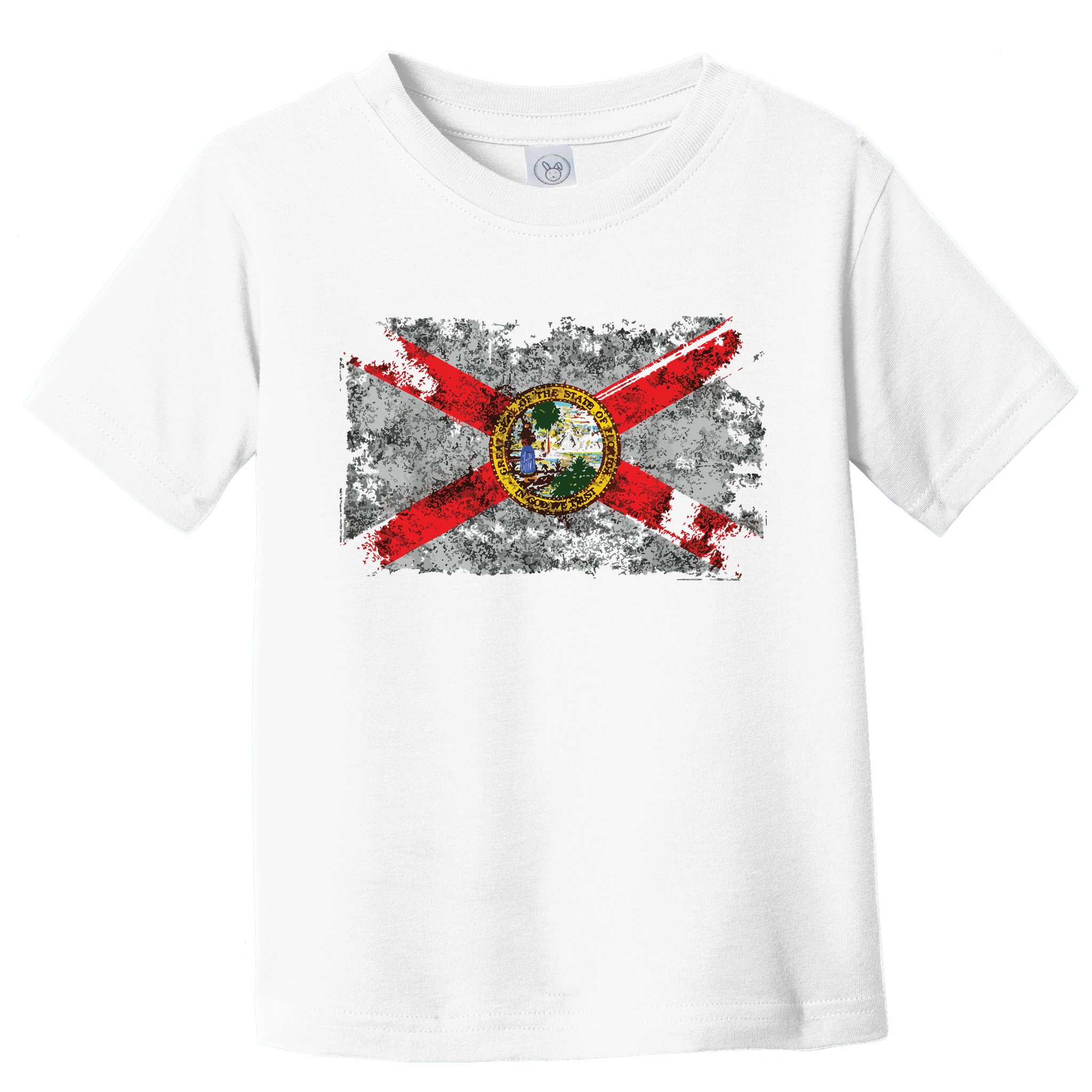 Distressed Vintage Retro Usa Patriotic Fl State Florida Flag Toddler T-Shirt