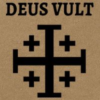 Deus Vult Roman Catholic Cotton Canvas Backpack