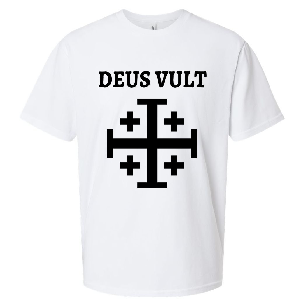 Deus Vult Roman Catholic Sueded Cloud Jersey T-Shirt