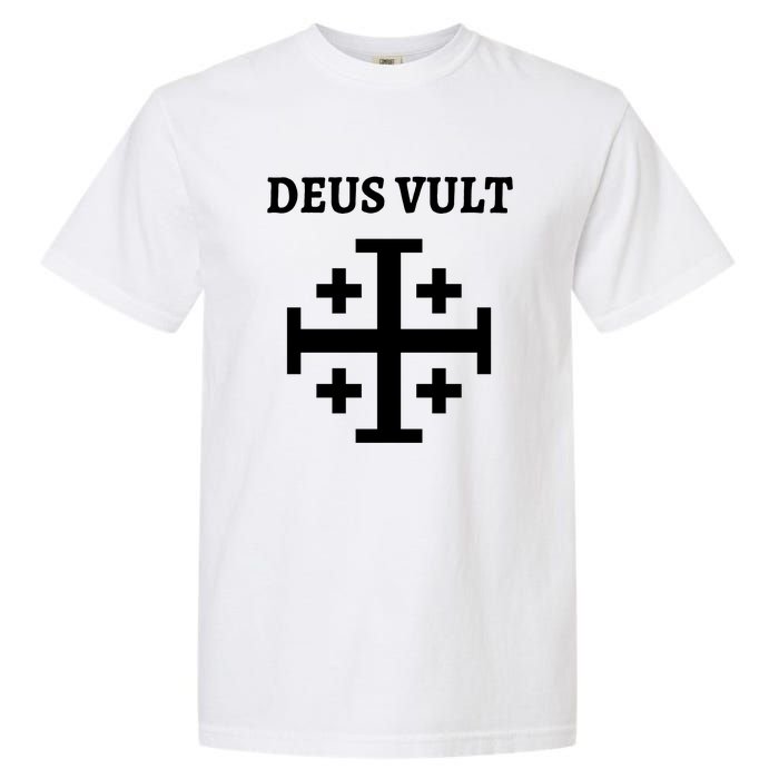 Deus Vult Roman Catholic Garment-Dyed Heavyweight T-Shirt