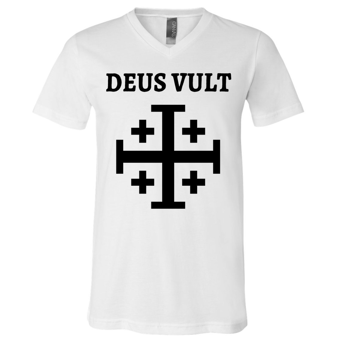 Deus Vult Roman Catholic V-Neck T-Shirt