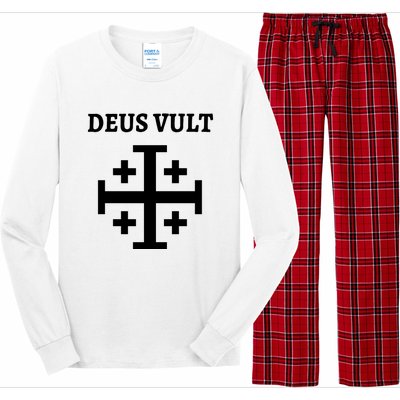 Deus Vult Roman Catholic Long Sleeve Pajama Set