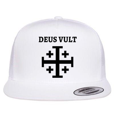 Deus Vult Roman Catholic Flat Bill Trucker Hat