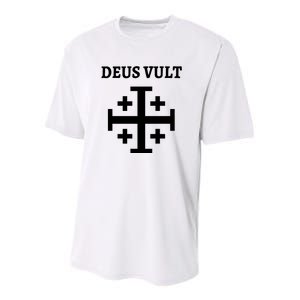 Deus Vult Roman Catholic Youth Performance Sprint T-Shirt