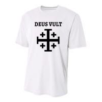 Deus Vult Roman Catholic Youth Performance Sprint T-Shirt