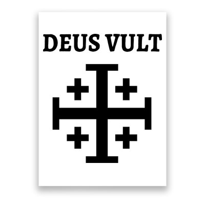 Deus Vult Roman Catholic Poster