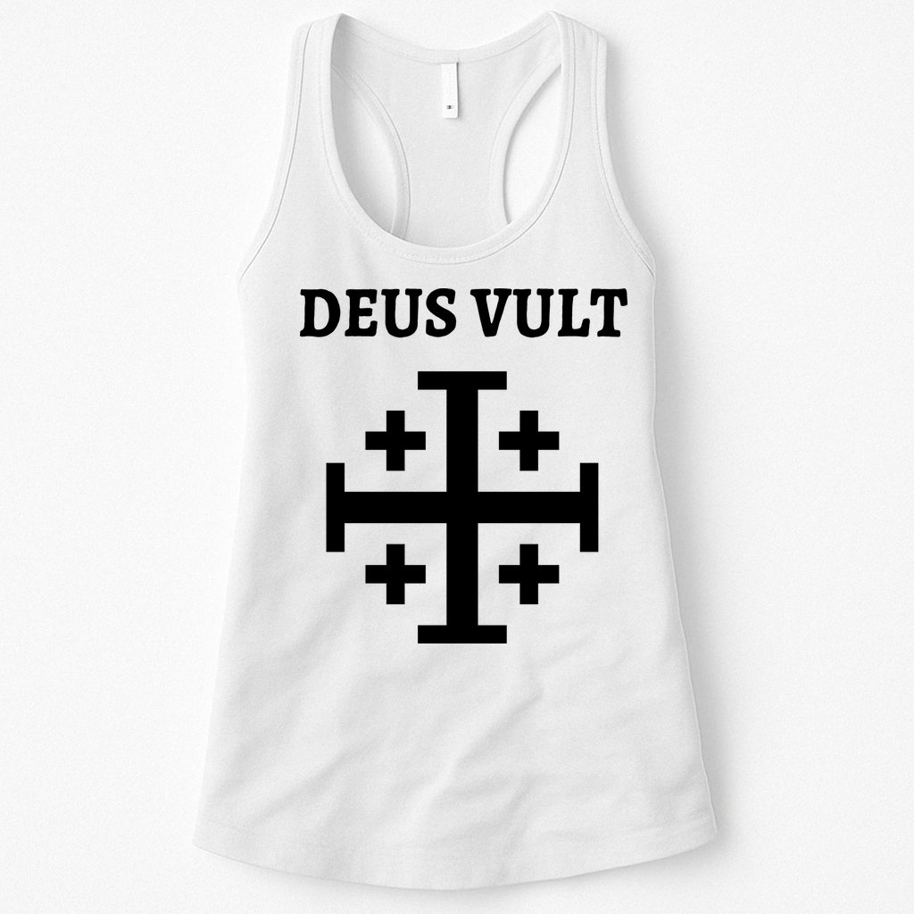 Deus Vult Roman Catholic Womens Tank Top