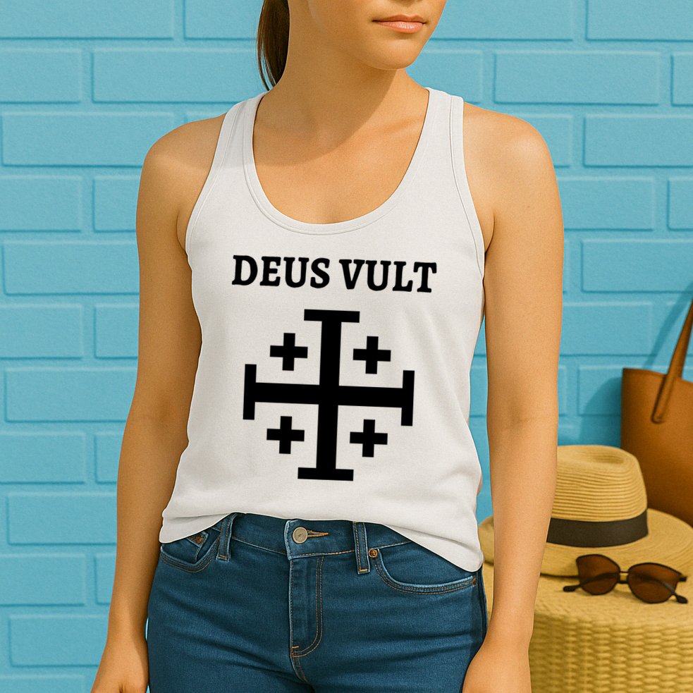Deus Vult Roman Catholic Womens Tank Top
