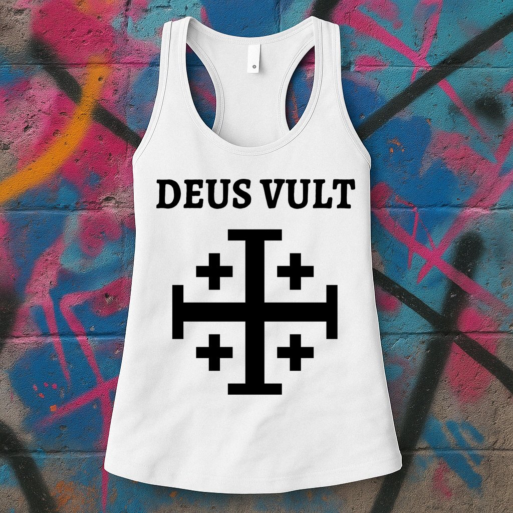 Deus Vult Roman Catholic Womens Tank Top