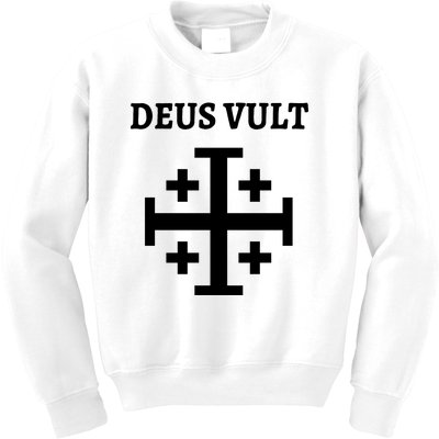 Deus Vult Roman Catholic Kids Sweatshirt