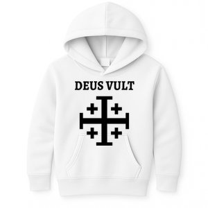 Deus Vult Roman Catholic Kids Hoodie