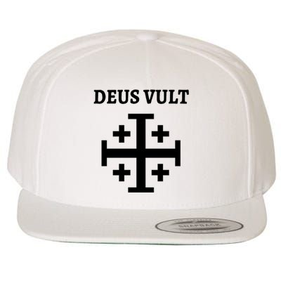 Deus Vult Roman Catholic Wool Snapback Cap