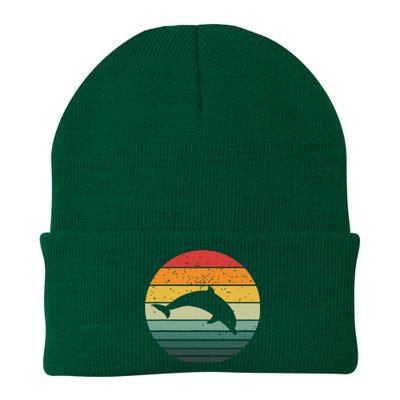 Dolphin Vintage Retro Sunset Tees 60s 70s Style Knit Cap Winter Beanie