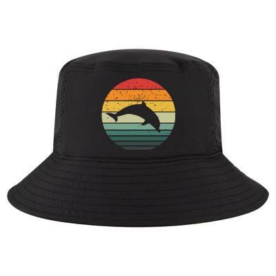 Dolphin Vintage Retro Sunset Tees 60s 70s Style Cool Comfort Performance Bucket Hat