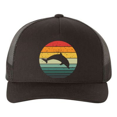 Dolphin Vintage Retro Sunset Tees 60s 70s Style Yupoong Adult 5-Panel Trucker Hat