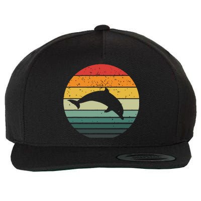 Dolphin Vintage Retro Sunset Tees 60s 70s Style Wool Snapback Cap