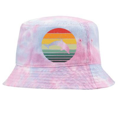 Dolphin Vintage Retro Sunset Tees 60s 70s Style Tie-Dyed Bucket Hat