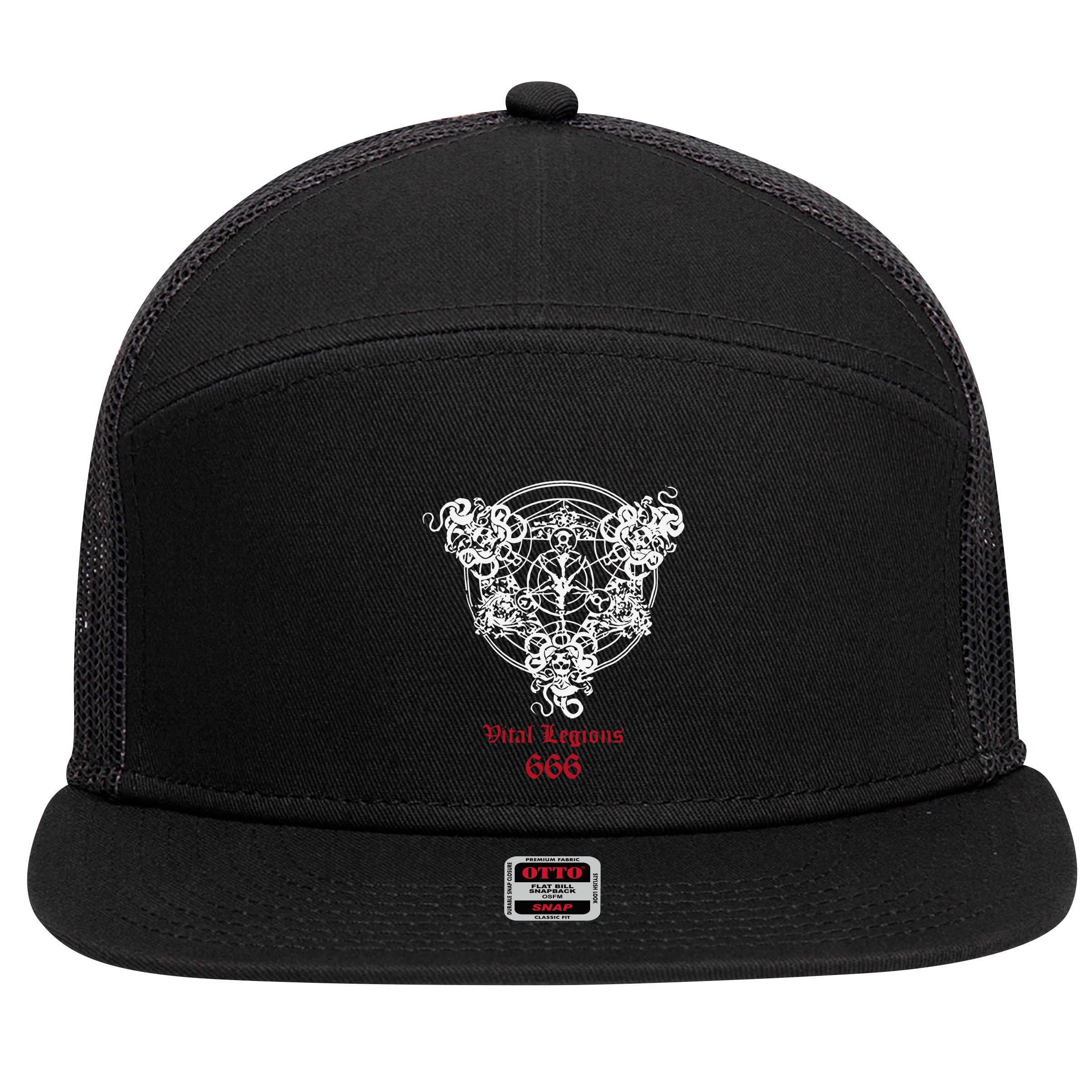 Direct Vital Remains Death Metal 7 Panel Mesh Trucker Snapback Hat