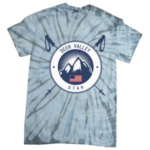 Deer Valley Ski Skiing Snow Utah Tie-Dye T-Shirt