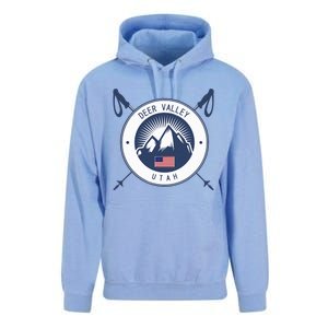 Deer Valley Ski Skiing Snow Utah Unisex Surf Hoodie