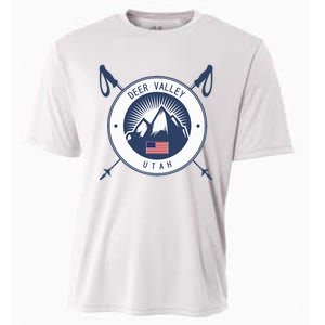 Deer Valley Ski Skiing Snow Utah Cooling Performance Crew T-Shirt