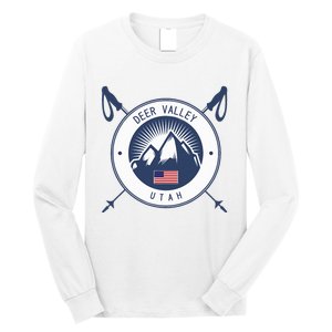 Deer Valley Ski Skiing Snow Utah Long Sleeve Shirt