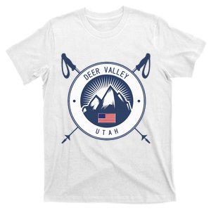 Deer Valley Ski Skiing Snow Utah T-Shirt