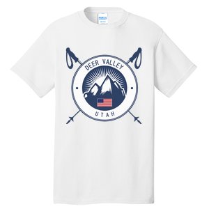 Deer Valley Ski Skiing Snow Utah Tall T-Shirt