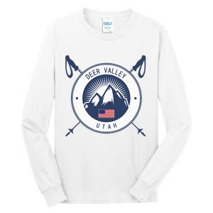 Deer Valley Ski Skiing Snow Utah Tall Long Sleeve T-Shirt