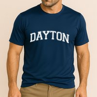 Dayton Varsity Style Logo Cooling Performance Crew T-Shirt