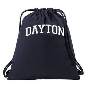 Dayton Varsity Style Logo Drawstring Bag