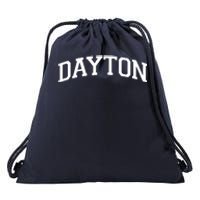 Dayton Varsity Style Logo Drawstring Bag