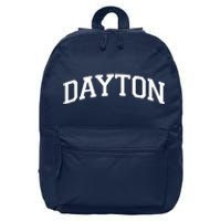 Dayton Varsity Style Logo 16 in Basic Backpack