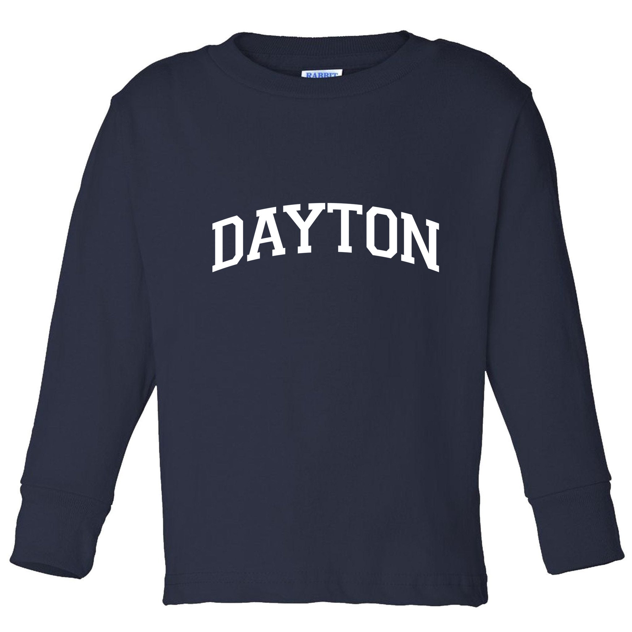 Dayton Varsity Style Logo Toddler Long Sleeve Shirt