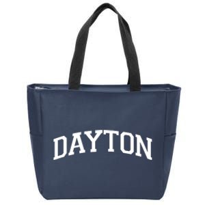 Dayton Varsity Style Logo Zip Tote Bag