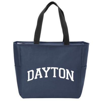 Dayton Varsity Style Logo Zip Tote Bag