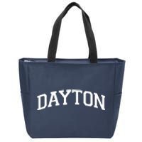 Dayton Varsity Style Logo Zip Tote Bag