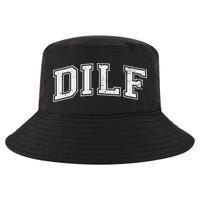 Dilf Varsity Style Dad Older More Mature Cool Comfort Performance Bucket Hat