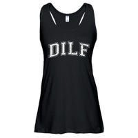 Dilf Varsity Style Dad Older More Mature Ladies Essential Flowy Tank