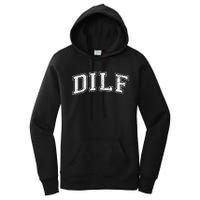 Dilf Varsity Style Dad Older More Mature Women's Pullover Hoodie