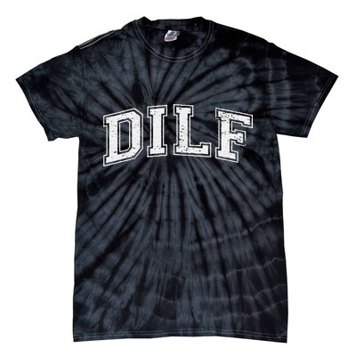 Dilf Varsity Style Dad Older More Mature Tie-Dye T-Shirt