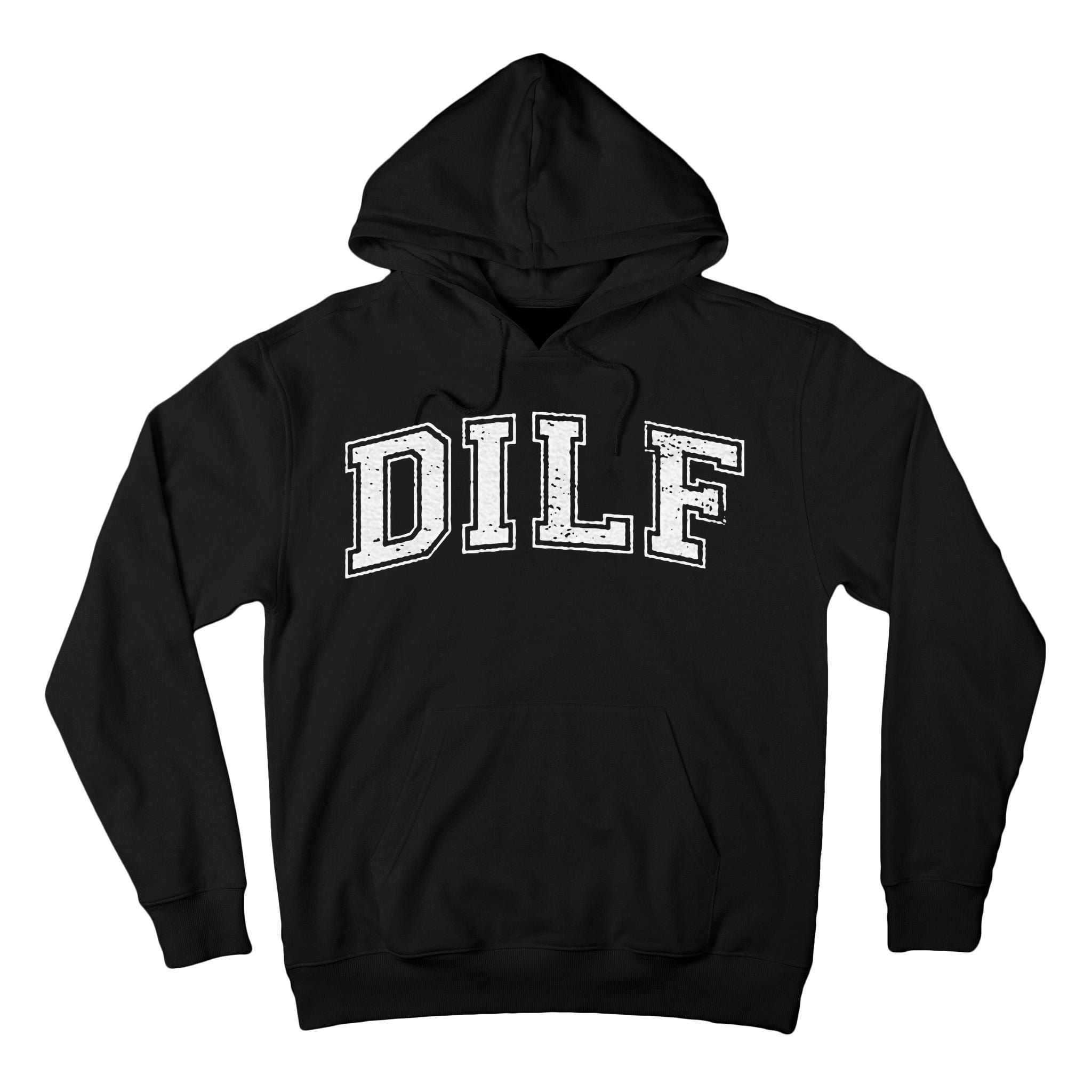 Dilf Varsity Style Dad Older More Mature Tall Hoodie