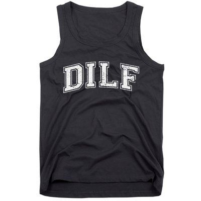 Dilf Varsity Style Dad Older More Mature Tank Top
