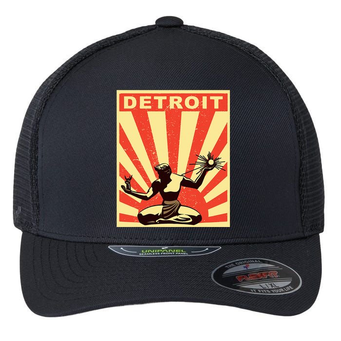 Detroit Vintage Spirit Of Detroit Flexfit Unipanel Trucker Cap