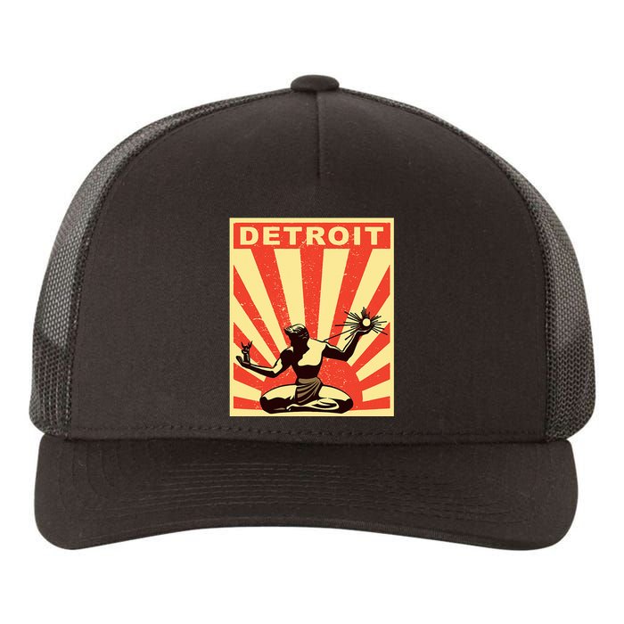 Detroit Vintage Spirit Of Detroit Yupoong Adult 5-Panel Trucker Hat